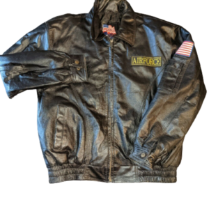 Vintage Air Force Black Leather Jacket