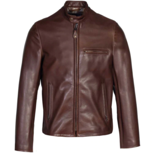 Waxy Cowhide Cafe Racer Jacket