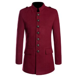 Women's Gothic Red Military Coat