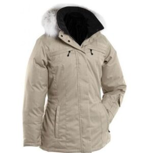 Women’s Almond White Parka Jacket