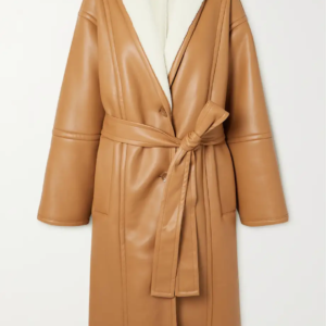 Women’s Belted Faux Shearling Coat