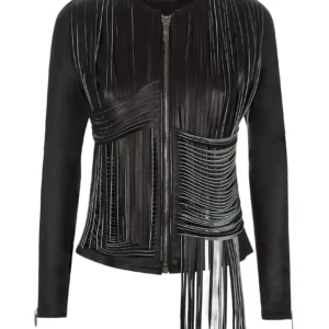 Women’s Black Motorcycle Leather Jacket