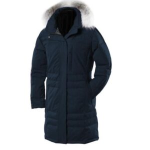 Women’s Navy Quilted Parka Jacket