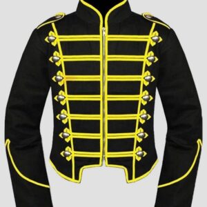 Black & Yellow Military Parade Jacket