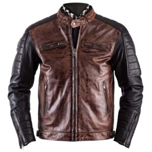Motorcycle Cruiser Leather Jacket