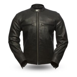 Men’s Black Turbine Leather Jacket