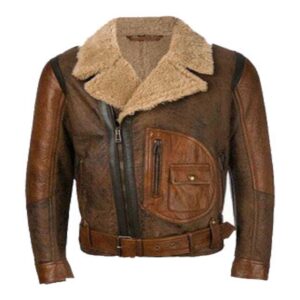 Aviator Raf B3 Men’s Leather Bomber Flying Jacket