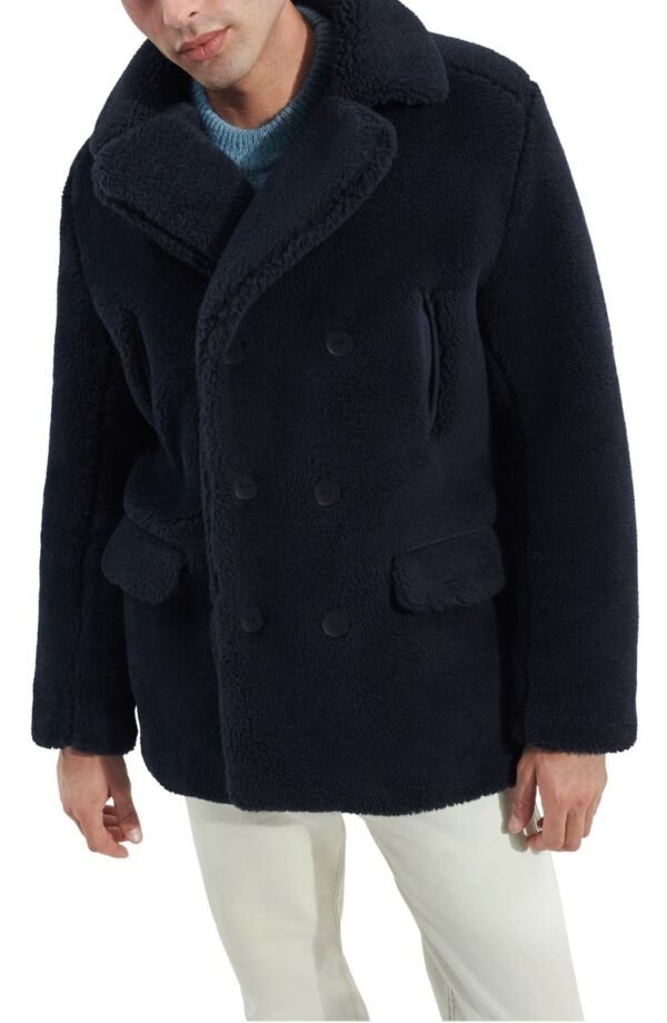 Ashbury-UGG-fluff-Navy-Blue-Faux-Fur-Pea-coat