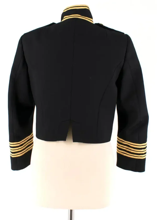 Dsquared-2-Black-Gold-Cropped-Military-Parade-Jacket